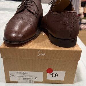 Christian Louboutin Men's Dark Brown Oxfords
